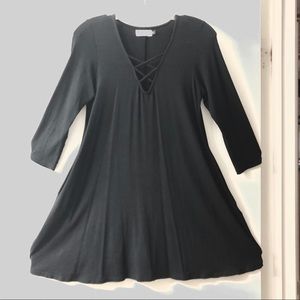 Ava Sky Odessa BLACK Mini Dress XS